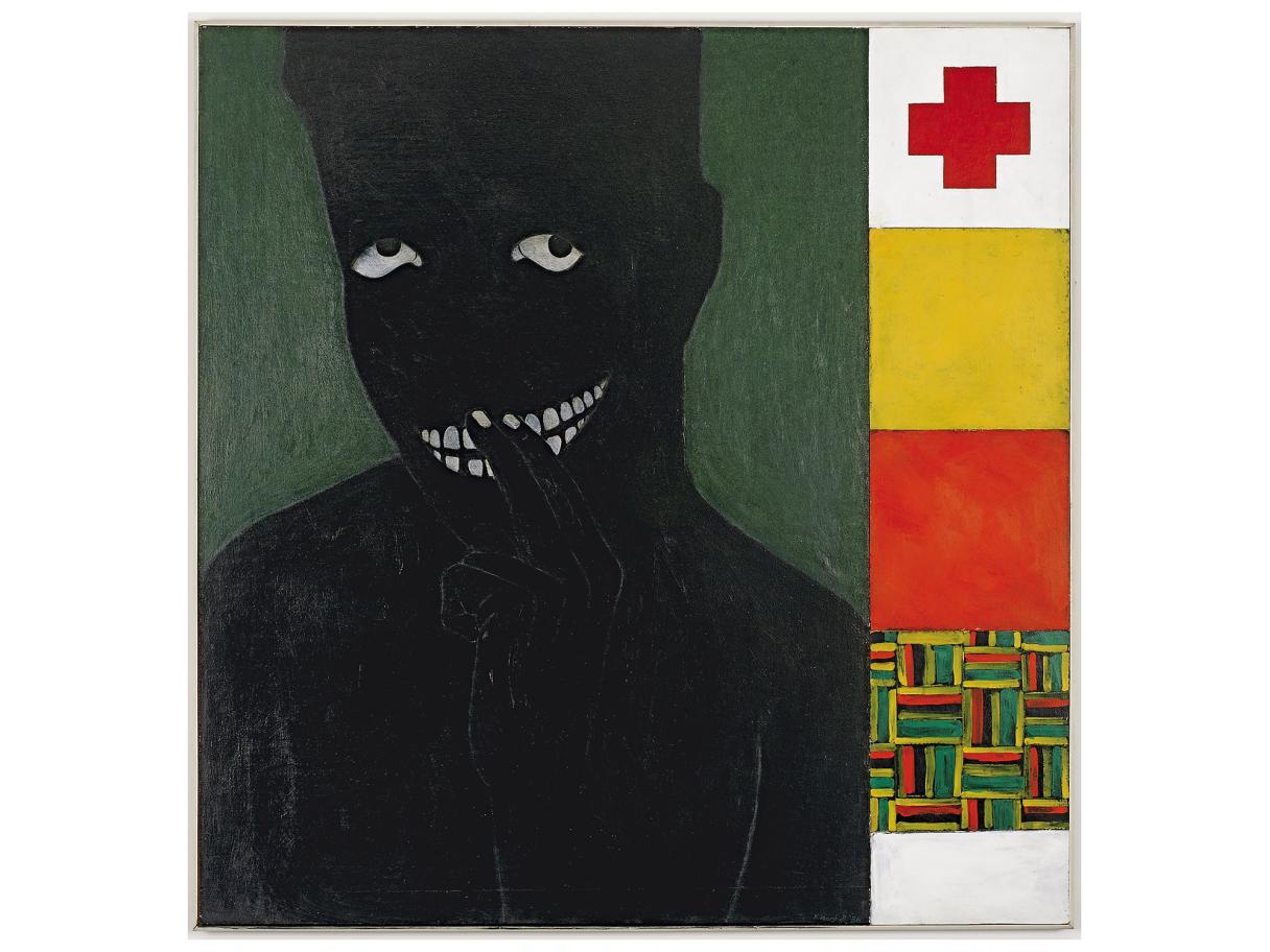 Kerry James Marshall, Silence is Golden, 1986