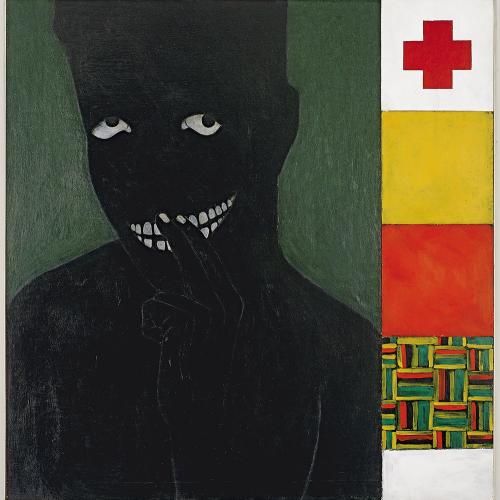 Kerry James Marshall, Silence is Golden,1986, acrylic on panel. The Studio Museum in Harlem; gift of the Artist, 1987.8. © Kerry James Marshall. Courtesy of the artist, Jack Shainman Gallery, New York, and American Federation of Arts. Photo Credit: Marc Bernier.